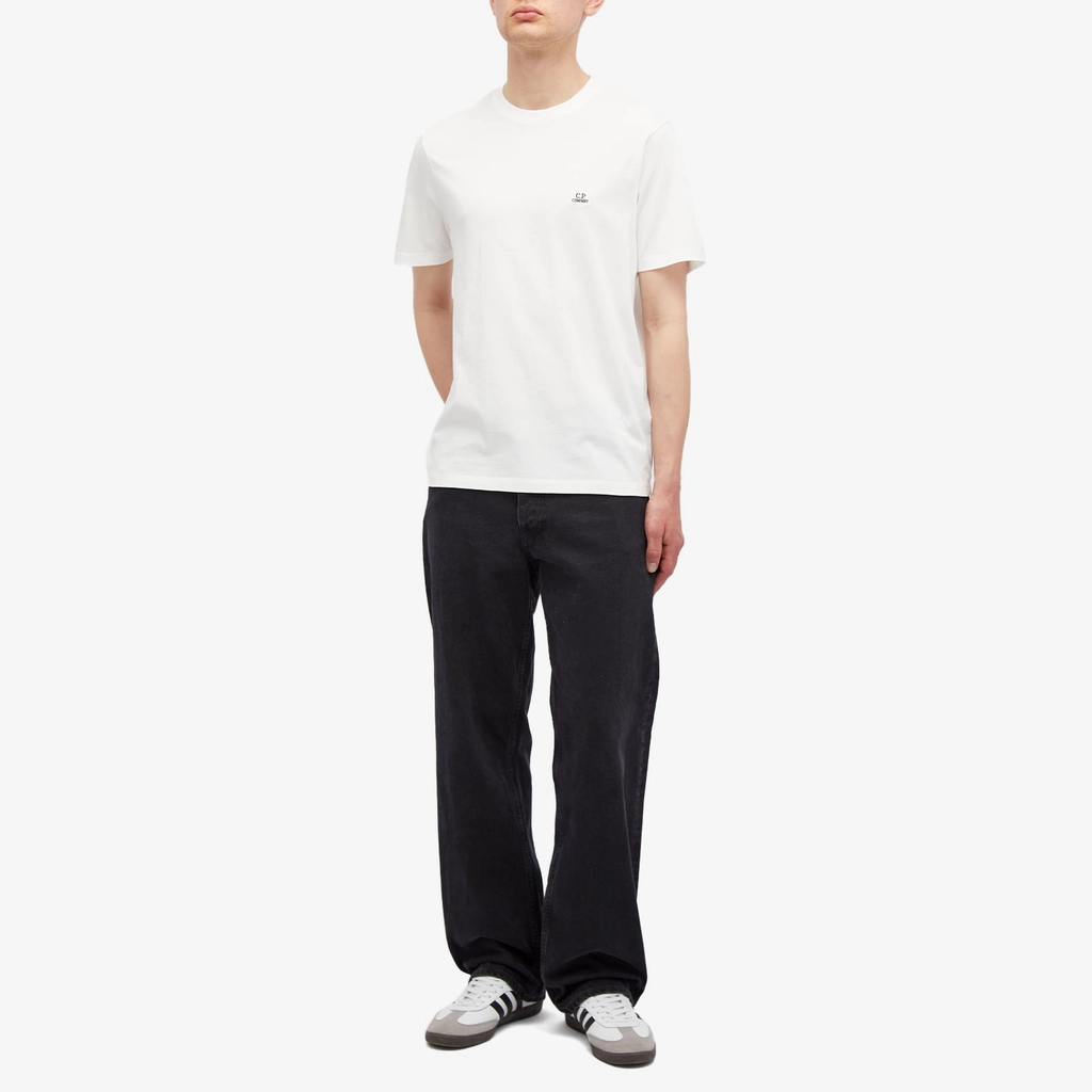 CP Company Men's Logo Patch T-Shirt Gauze White